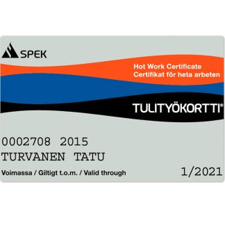 Tulityökortti, talonrakennus - 02.12.2025